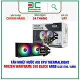  TẢN NHIỆT NƯỚC AIO CPU THERMALRIGHT FROZEN WARFRAME 240 BLACK ARGB ( HỖ TRỢ SOCKET LGA1700 / AM5 ) 