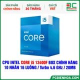  CPU INTEL CORE i5 13400F BOX CHÍNH HÃNG ( 10 NHÂN 16 LUỒNG / Turbo 4.6 GHz / 20MB ) 
