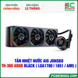  TẢN NHIỆT NƯỚC AIO JONSBO TH-360 ARGB BLACK ( HỖ TRỢ SOCKET LGA1700|1851 / AM5 ) 