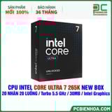 CPU Intel Core Ultra 7 265K NEW BOX ( 20 NHÂN 20 LUỒNG / Turbo 5.5 GHz / 30MB / Intel Graphics ) 