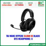  TAI NGHE HYPERX CLOUD III BLACK ( DTS HEADPHONE: X ) 
