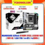  DDR5 - MAINBOARD ASRock B760M STEEL LEGEND WIFI ( WiFi 6E / LGA1700 / m-ATX / 4xDDR5 ) 