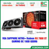  VGA SAPPHIRE NITRO+ Radeon RX 7800 XT GAMING OC 16GB GDDR6 (11330-01-20G) 