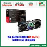  VGA ASRock Radeon RX 9070 XT TAICHI 16GB OC GDDR6 ( RX9070XT TC 16GO ) 