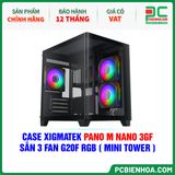  CASE XIGMATEK PANO M NANO 3GF - SẴN 3 FAN G20F RGB ( MINI TOWER - EN45523 ) 