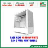  CASE NZXT H5 FLOW WHITE - SẴN 2 FAN ( MID TOWER ) 