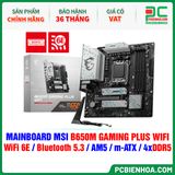  DDR5 - MAINBOARD MSI B650M GAMING PLUS WIFI ( WiFi 6E / Bluetooth 5.3 / AM5 / m-ATX / 4xDDR5 ) 