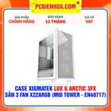  CASE XIGMATEK LUX G ARCTIC 3FX - SẴN 3 FAN X22ARGB ( MID TOWER - EN48717 ) 