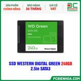  SSD WESTERN DIGITAL GREEN 240GB - 2.5in SATA3 