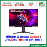  MÀN HÌNH LG UltraGear 27GR75Q-B - 27in 2K IPS 165Hz 1ms ( DP / HDMI ) 