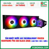 TẢN NHIỆT NƯỚC AIO THERMALRIGHT FROZEN WARFRAME PRO 360 BLACK ARGB ( HỖ TRỢ SOCKET LGA1700 | 1851 / AM5 ) 
