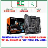  MAINBOARD GIGABYTE B760M GAMING X AX DDR4 ( WiFi 6E / Bluetooth 5.2 / LGA1700 / m-ATX / 4xDDR4 ) 