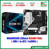  MAINBOARD ASRock B550M PRO4 ( AM4 / m-ATX / 4xDDR4 ) 