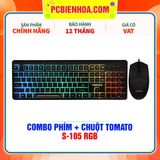  COMBO BÀN PHÍM + CHUỘT TOMATO S-105 RGB 