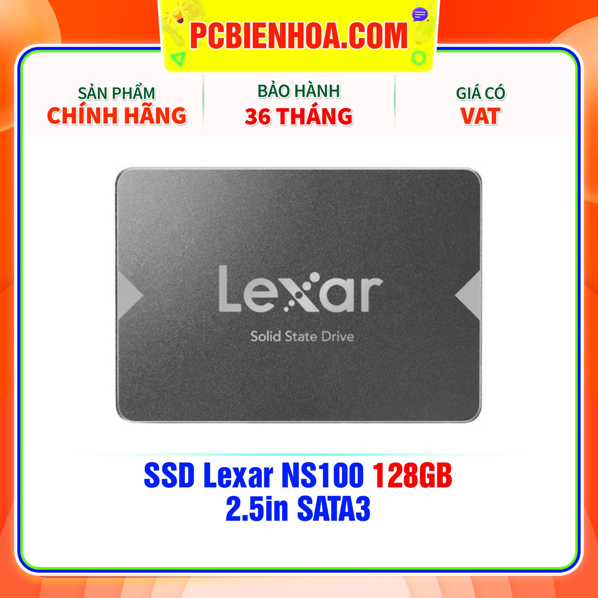  SSD Lexar NS100 128GB - 2.5in SATA3 