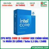  CPU INTEL CORE i5 14600KF BOX CHÍNH HÃNG ( 14 NHÂN 20 LUỒNG / Turbo 5.3 GHz / 24MB ) 