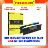  RAM CORSAIR VENGEANCE RGB BLACK 32GB (2x16GB) 5600MHz DDR5 
