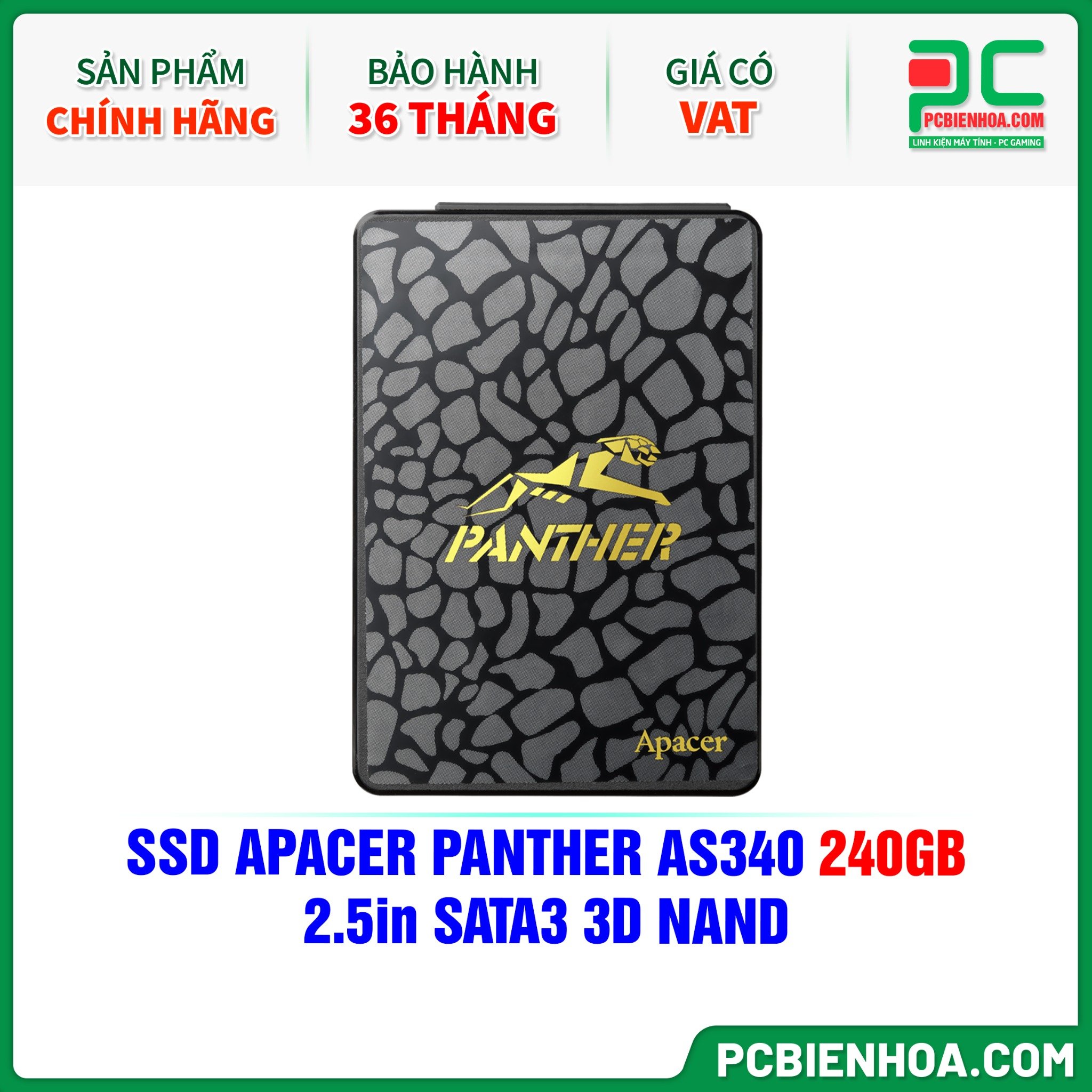 SSD APACER PANTHER AS340 240GB - 2.5in SATA3 ( P240GAS430B