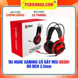  TAI NGHE GAMING CÓ DÂY MSI DS501 - ĐỎ ĐEN 3.5mm 