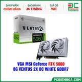  VGA MSI GeForce RTX 5060 8G VENTUS 2X OC WHITE GDDR7 