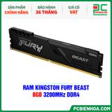  RAM KINGSTON FURY BEAST - 8GB 3200MHz DDR4 