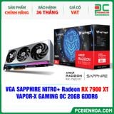  VGA SAPPHIRE NITRO+ Radeon RX 7900 XT VAPOR-X GAMING OC 20GB GDDR6 (11323-01-40G) 