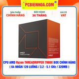  CPU AMD Ryzen THREADRIPPER 7980X BOX CHÍNH HÃNG ( 64 NHÂN 128 LUỒNG / 3.2 - 5.1 GHz / 320MB ) 