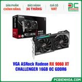  VGA ASRock Radeon RX 9060 XT CHALLENGER 16GB OC GDDR6 ( RX9060XT CL 16GO ) 