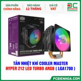 TẢN NHIỆT KHÍ COOLER MASTER HYPER 212 LED TURBO ARGB ( HỖ TRỢ SOCKET LGA1700 ) 