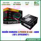  NGUỒN XIGMATEK X-POWER III 450 - 400W ( 85% EFFICIENCY - EN45969 ) 
