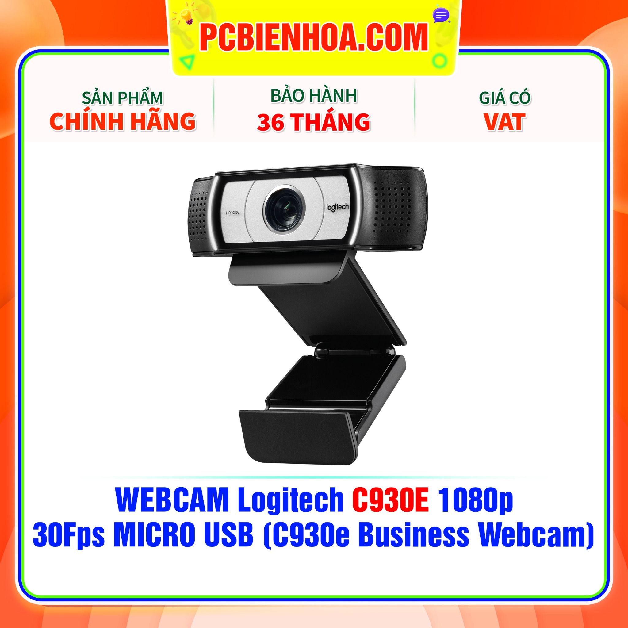  Thiết Bị Truyền Hình Ảnh - Webcam Logitech C930E 1080p (C930e Business Webcam) 