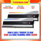  RAM G.SKILL TRIDENT Z5 RGB 32GB (2x16GB) 6400MHz DDR5 SILVER Intel XMP ( F5-6400J3239G16GX2-TZ5RS ) 