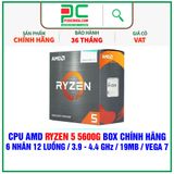  CPU AMD RYZEN 5 5600G BOX CHÍNH HÃNG ( 6 NHÂN 12 LUỒNG / 3.9 - 4.4 GHz / 19MB / VEGA 7 ) 