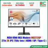  MÀN HÌNH MSI Modern MD272QP - 27in 2K IPS 75Hz 4ms ( HDMI / DP / USB Type-C ) 
