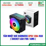  TẢN NHIỆT KHÍ XIGMATEK EPIX 1264 RGB ( EN41570 - HỖ TRỢ SOCKET LGA1700 / AM5 ) 