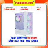  CASE MONTECH X1 WHITE - SẴN 4 FAN RGB ( MID TOWER ) 