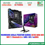  DDR5 - MAINBOARD ASRock PHANTOM GAMING X870E NOVA WiFi ( WiFi 7 / Bluetooth 5.4 / AM5 / ATX / 4xDDR5 ) 