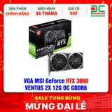  VGA MSI GeForce RTX 3060 VENTUS 2X 12G OC GDDR6 