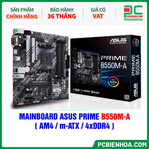 MAINBOARD ASUS PRIME B550M-A ( AM4 / m-ATX / 4xDDR4 ) 