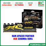  RAM APACER PANTHER - 8GB 3200MHz DDR4 