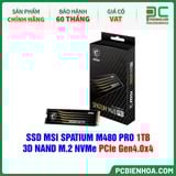  SSD MSI SPATIUM M480 PRO 1TB - 3D NAND M.2 NVMe PCIe Gen4.0x4 