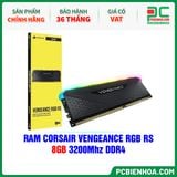  RAM CORSAIR VENGEANCE RGB RS - 8GB 3200MHz DDR4 (CMG8GX4M1E3200C16) 