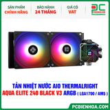  TẢN NHIỆT NƯỚC AIO THERMALRIGHT AQUA ELITE 240 BLACK V3 ARGB ( HỖ TRỢ SOCKET LGA1700 / AM5 ) 
