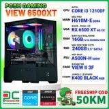  PCBH GAMING VIEW CORE i3 12100F / H610M / RX 6500 XT 4G / 16GB / 240GB 