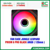  FAN CASE JUNGLE LEOPARD PRISM 6 PRO BLACK ARGB ( 120mm ) 