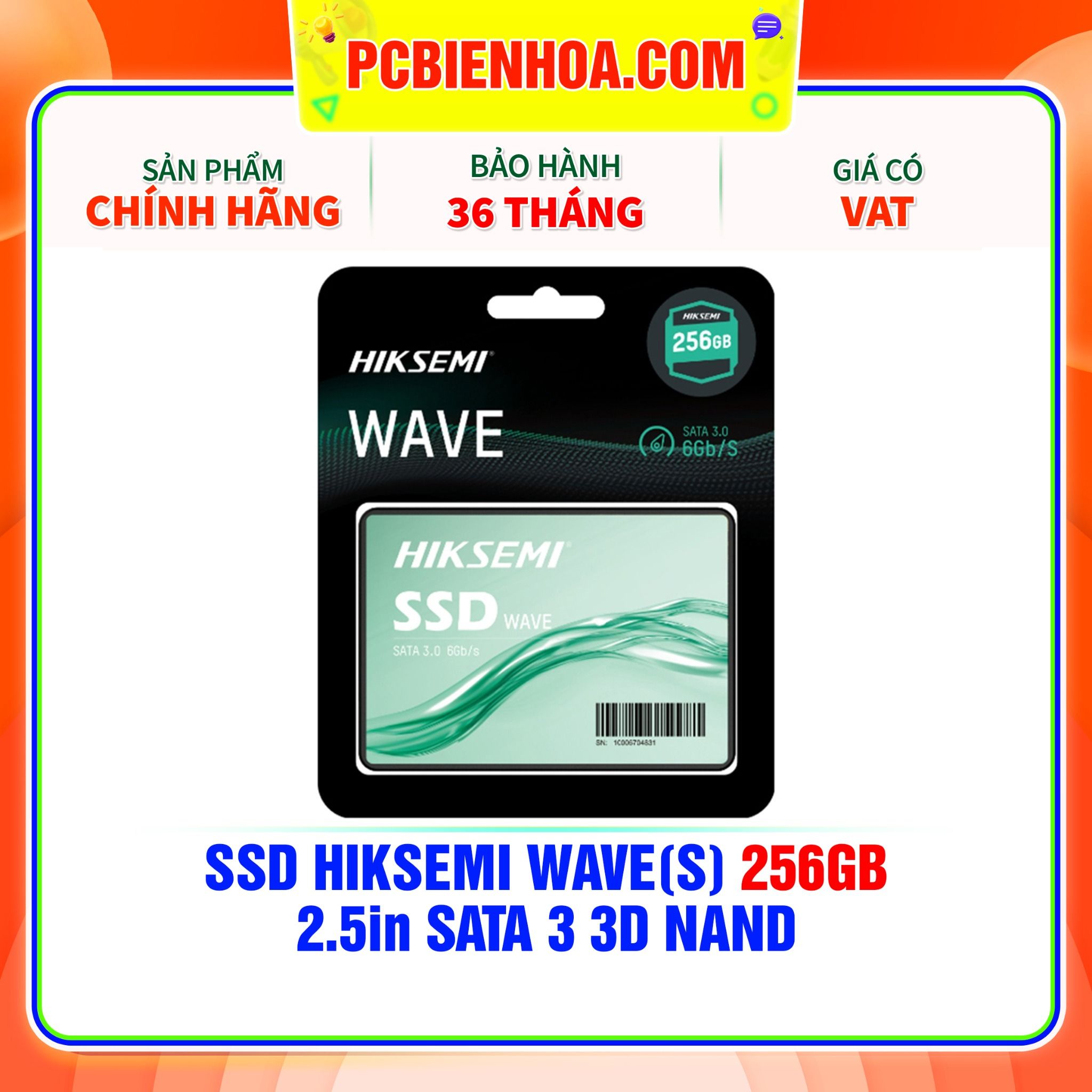  SSD HIKSEMI WAVE(S) 256GB - 2.5in SATA III 3D NAND 