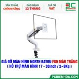  GIÁ ĐỠ MÀN HÌNH ( ARM ) NORTH BAYOU F80 MÀU TRẮNG ( HỖ TRỢ MÀN HÌNH 17-30inch / 2~9Kg ) 