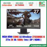 MÀN HÌNH CONG LG UltraGear 27GS60QC-B - 27in 2K VA 180Hz 1ms ( DP / HDMI ) 