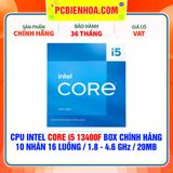  CPU INTEL CORE i5 13400F BOX CHÍNH HÃNG ( 10 NHÂN 16 LUỒNG / 1.8 - 4.6 GHz / 20MB ) 