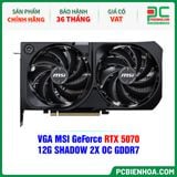  VGA MSI GeForce RTX 5070 12G SHADOW 2X OC GDDR7 